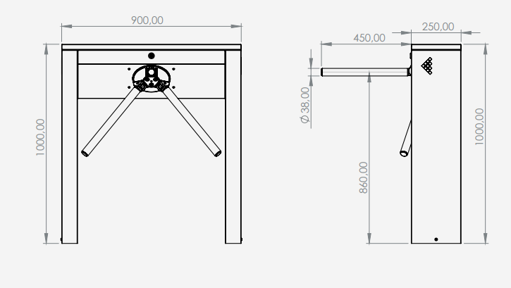 Tripod Turnstile - SCT100